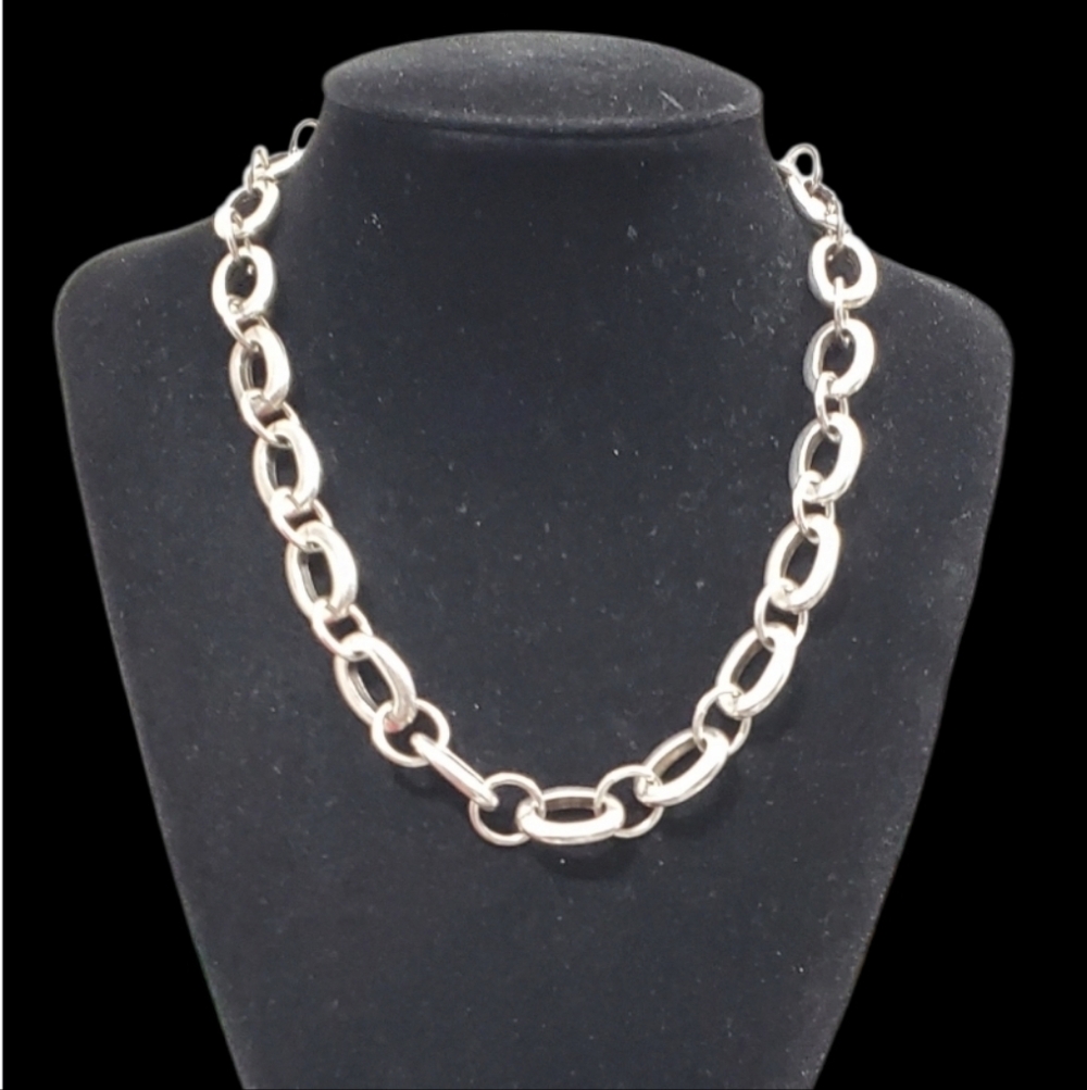 Vtg. RARE Metal Pointus Paris Necklace by Bernard Bounik